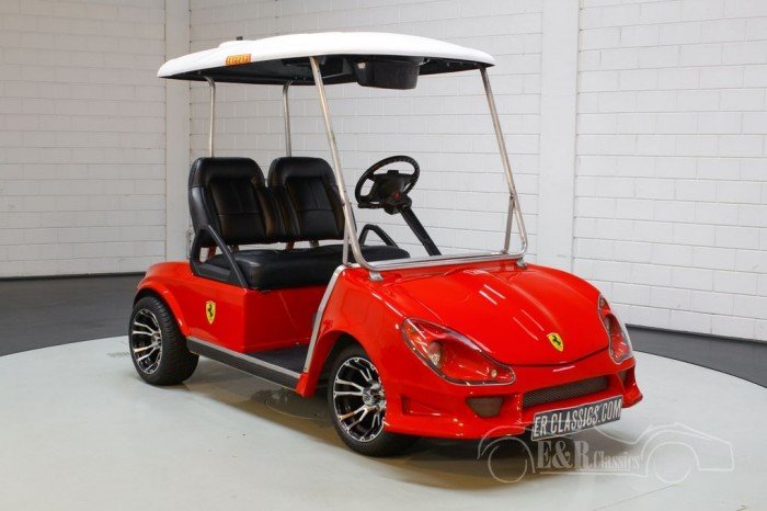 honderd Zeug Zonder hoofd Ferrari Golf Cart te koop bij ERclassics